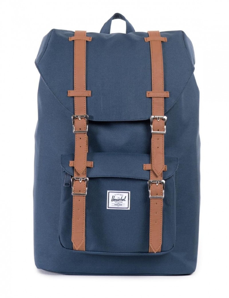 Herschel Little America Mid Volume, Sac à dos loisir - Bleu (Navy), Taille Unique