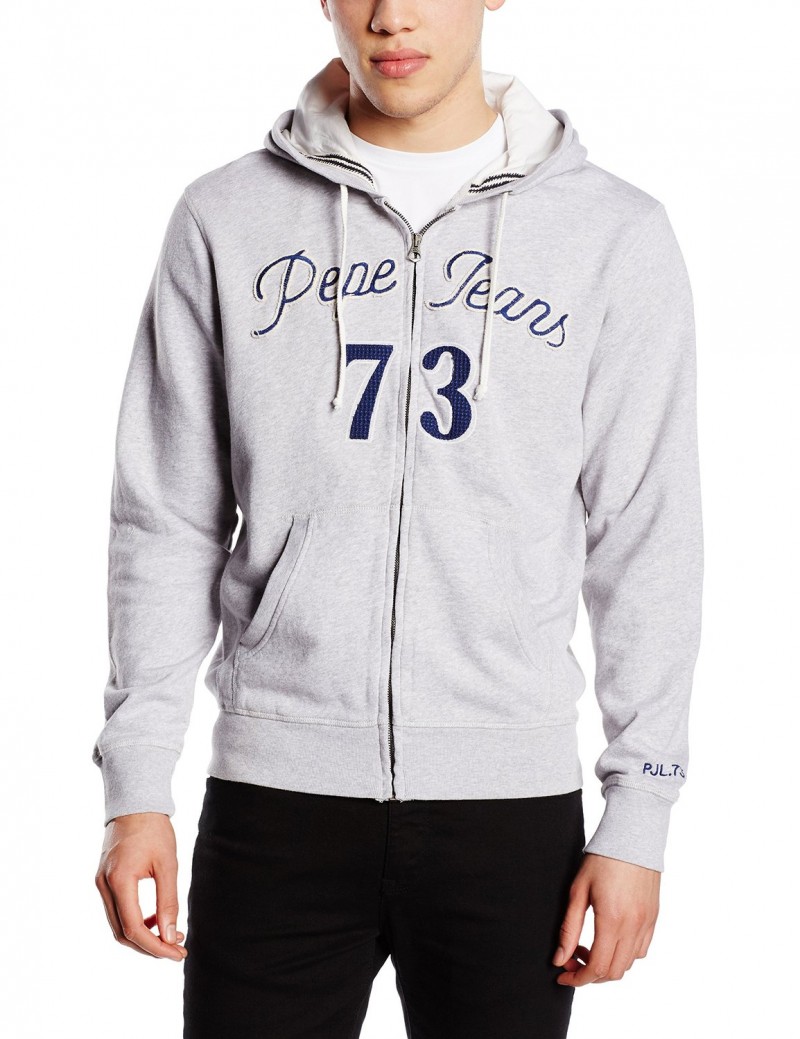 Pepe Jeans Rudy Sweat shirt a capuche Uni Manches longues Homme