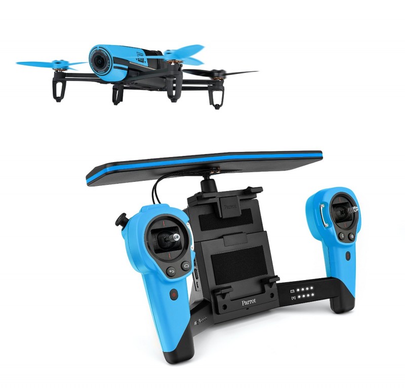 Parrot BeBop Drone avec Skycontroller Bleu pour Smartphone/Tablette