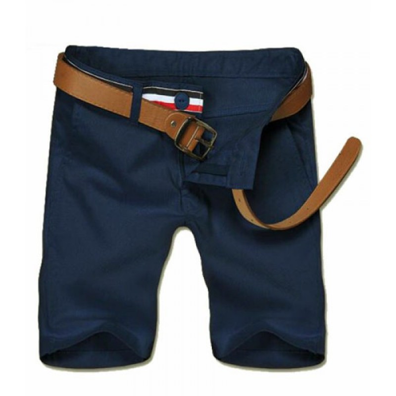 Men's Casual Solid Color Zipper Shorts