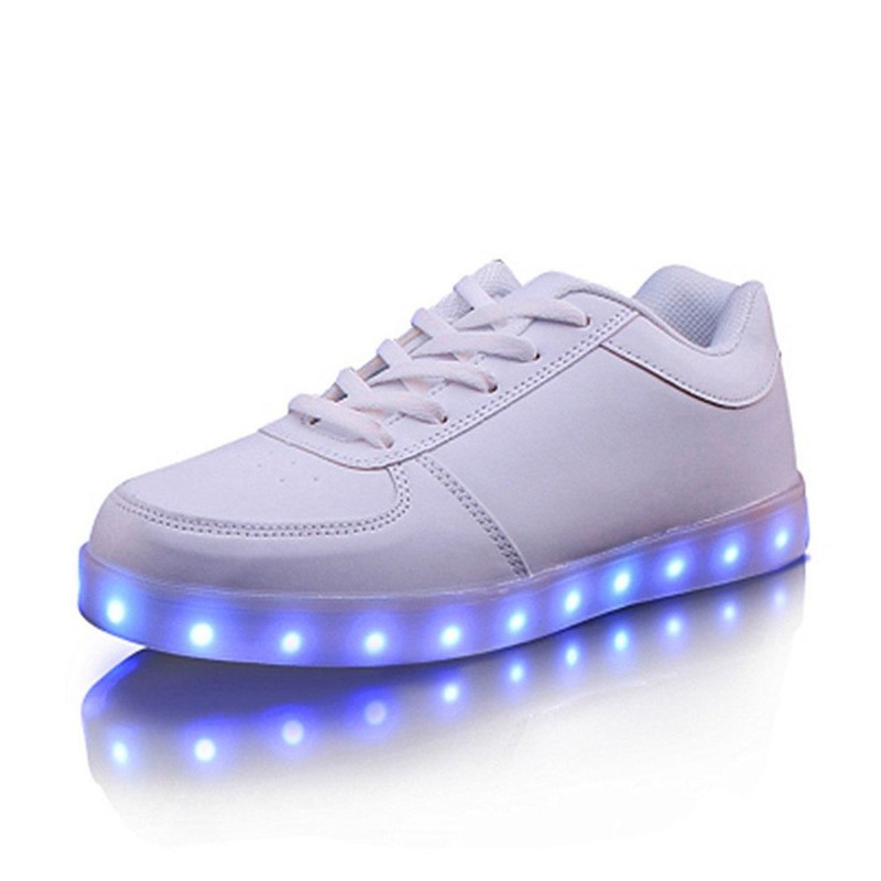 DoGeek LED Baskets enfants Unisexe Chaussures Hommes Femme Blanc Chaussures lumineux