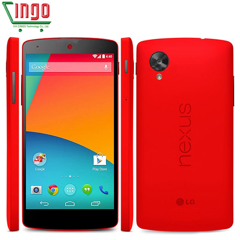 Originale Ulocked LG Nexus 5 D820 téléphone cellulaire 3 G / 4 G Wifi GPS NFC Quad Core 2 GB RAM 16 G de stockage 4.95 '' tactile Mobile téléphone en stock