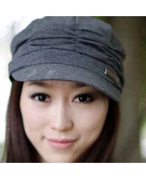 Stylish Ruched and Solid Color Design Visor For Women