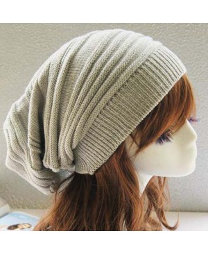 Stylish Color Block Elastic Knitted Hat For Women