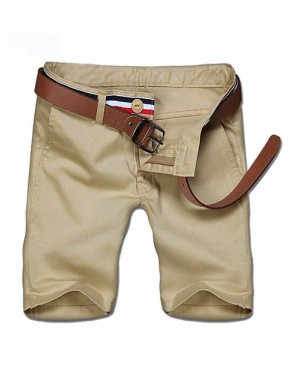 Men's Casual Solid Color Zipper Shorts