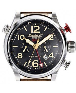 Ingersoll - IN3218BK - Montre Homme - Bracelet Cuir Marron