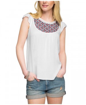 Esprit mit Stickerei - Blouse - Femme