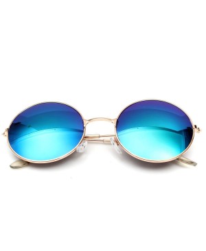 OUTERDO Lunettes Vintage Rétro Unisexes Lunettes Métallique pour les hommes et les femmes