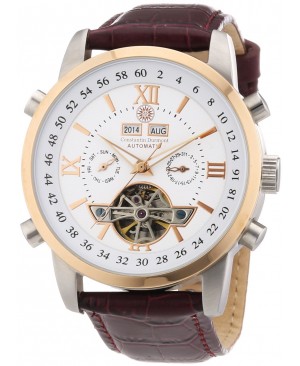 Constantin Durmont - CD-CALE-AT-LT-STRG-WH - Montre Homme - Automatique Analogique - Bracelet Cuir Marron