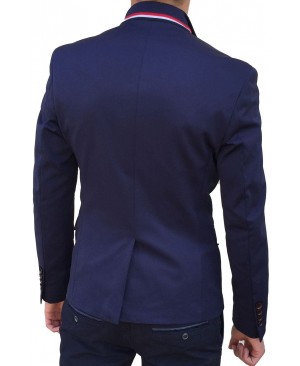 Veste de costume Homme Bleu Revers crante blaz_fd_638