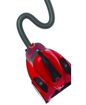 Dirt Devil DD2324-4 Func-4.1 Aspirateur sans Sac Cyclonique + Brosse Parquet/Mini Turbo Rouge [Classe énergétique B]