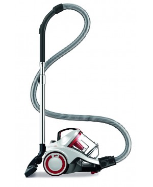 Dirt Devil DD2225-0 Rebel 25 HE Aspirateur sans Sac Cyclonique Blanc/Rouge [Classe énergétique A]