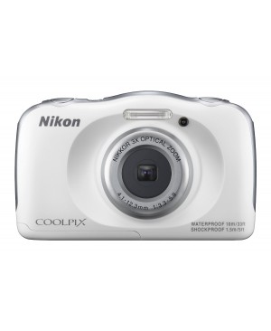 Nikon Coolpix S33 Appareil photo numérique compact 13,2 Mpix Écran LCD 2,7" Zoom optique 3X Blanc