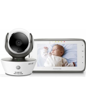 Motorola Babyphone Vidéo connecté Wi-Fi avec écran 4,3" - MBP854 Connect Blanc