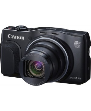 Canon Powershot SX710 HS Appareil photo numérique Compact 20,3 Mpix Ecran LCD 3" Zoom optique 30x - Noir