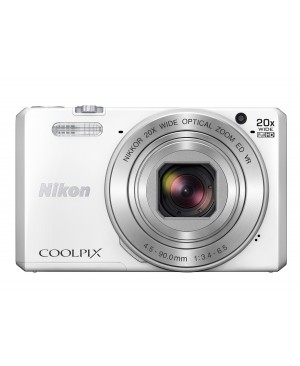 Nikon Coolpix S7000 Appareil photo numérique compact 16 Mpix Écran LCD 3" Zoom optique 20X Blanc