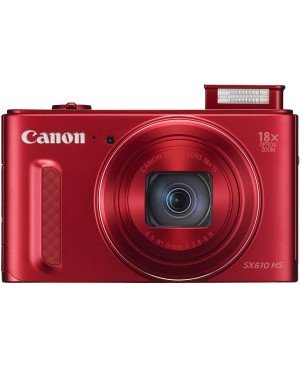 Canon Powershot SX610 HS Appareil photo numérique compact 20,2 Mpix Écran LCD 3" Zoom optique 18X Rouge