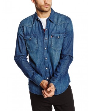Levi's Barstow Western - Chemise Casual - Coupe droite - Manches longues - Homme
