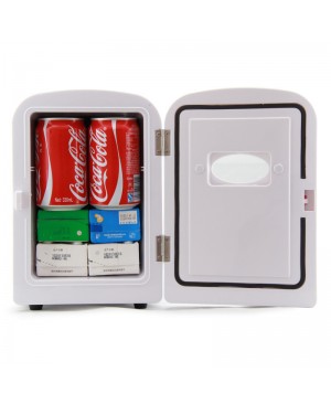 Cr01, Livraison gratuite, Voiture réfrigérateur mini réfrigérateur sac cosmétique, Dc12v / ac220v, Vache réfrigérateur chaudes et froides, Portable réfrigérateur, 4L