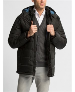 Black Standard Heavyweight Midi Short coat