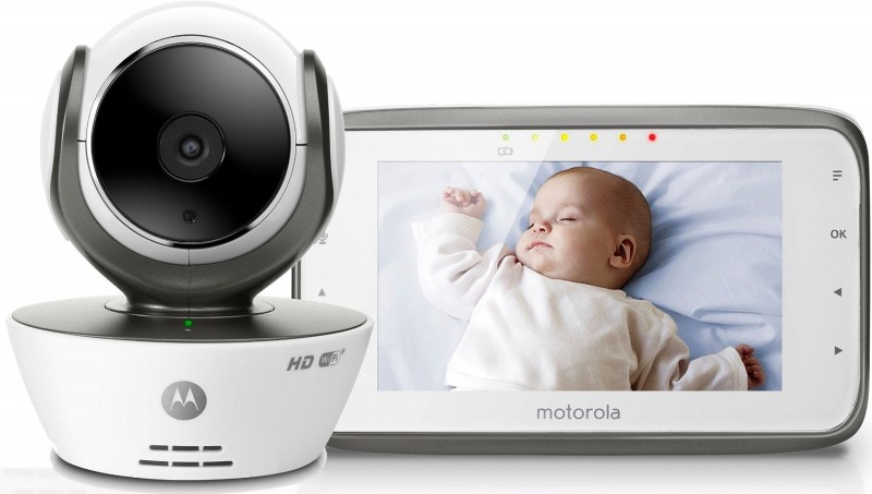 Motorola Babyphone Vidéo connecté Wi-Fi avec écran 4,3" - MBP854 Connect Blanc