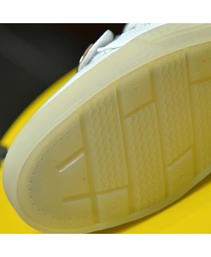 DoGeek LED Blanc Baskets Montantes Hommes Femmes Enfants LED 7 Couleurs Chaussures